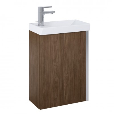 Elita Meble Spring zestaw łazienkowy 45 cm umywalka z szafką orzech lincoln 168781