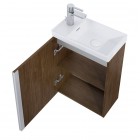 Elita Meble Spring zestaw łazienkowy 45 cm umywalka z szafką orzech lincoln 168781