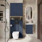 Elita Meble Spring zestaw łazienkowy 45 cm umywalka z szafką granatowy mat 168780