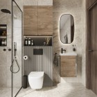 Elita Meble Spring zestaw łazienkowy 45 cm umywalka z szafką dąb canela 168783