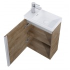 Elita Meble Spring zestaw łazienkowy 45 cm umywalka z szafką dąb canela 168783