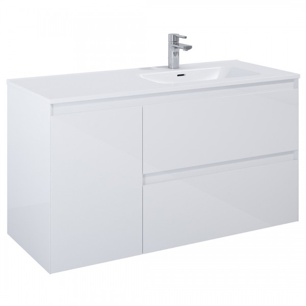 Elita Meble Split szafka podumywalkowa 120 cm prawa biały połysk 169094