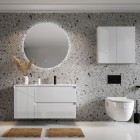 Elita Meble Split szafka podumywalkowa 120 cm prawa biały połysk 169094