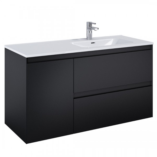 Elita Meble Split Black Mat szafka podumywalkowa 120 cm prawa 168171