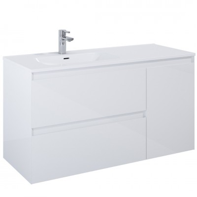 Elita Meble Split szafka podumywalkowa 120 cm lewa biały połysk 169093