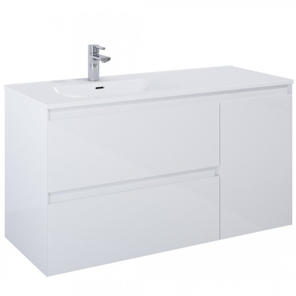 Elita Meble Split szafka podumywalkowa 120 cm lewa biały połysk 169093