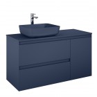 Elita Meble Split szafka podumywalkowa 120 cm lewa granatowy mat 169016
