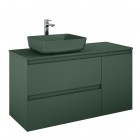 Elita Meble Split szafka podumywalkowa 120 cm lewa zielony mat 169015