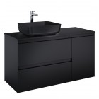 Elita Meble Split Black Mat szafka podumywalkowa 120 cm lewa 168167