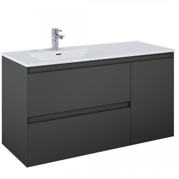 Elita Meble Split Anthracite Mat szafka podumywalkowa 120 cm lewa 168166