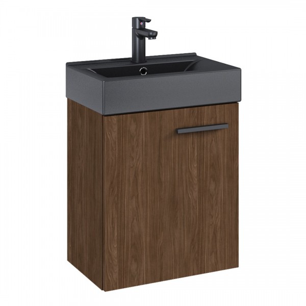 Elita Meble Tiny zestaw łazienkowy 45 cm umywalka z szafką orzech lincoln 168761