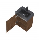 Elita Meble Tiny zestaw łazienkowy 45 cm umywalka z szafką orzech lincoln 168761