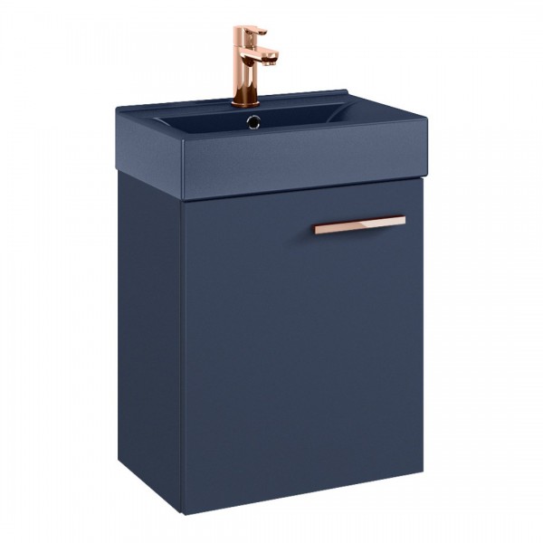 Elita Meble Tiny zestaw łazienkowy 45 cm umywalka z szafką granatowy mat 168764
