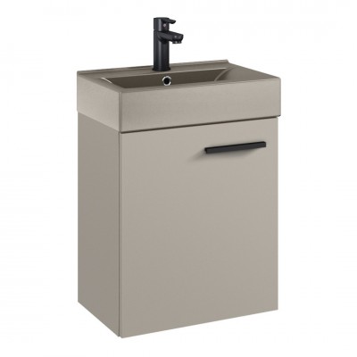 Elita Meble Tiny zestaw łazienkowy 45 cm umywalka z szafką beżowy mat 168765