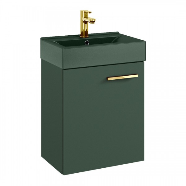 Elita Meble Tiny zestaw łazienkowy 45 cm umywalka z szafką zielony mat 168763