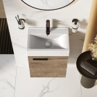 Elita Meble Tiny zestaw łazienkowy 45 cm umywalka z szafką dąb canela 168762