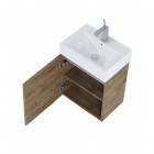 Elita Meble Tiny zestaw łazienkowy 45 cm umywalka z szafką dąb canela 168762