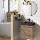 Elita Meble Tiny szafka z umywalką ceramiczną 45 cm dąb Canela 168302