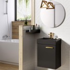 Elita Meble Tiny szafka z umywalką ceramiczną 45 cm black matt 168300