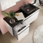 Elita Meble Moody White komoda z koszem szer. 50 cm 167726
