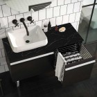 Elita Meble Moody Black Matt komoda z koszem szer. 50 cm 167727