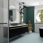 Elita Meble Moody Black Matt komoda z koszem szer. 50 cm 167727