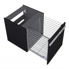 Elita Meble Moody Black Matt komoda z koszem szer. 50 cm 167727