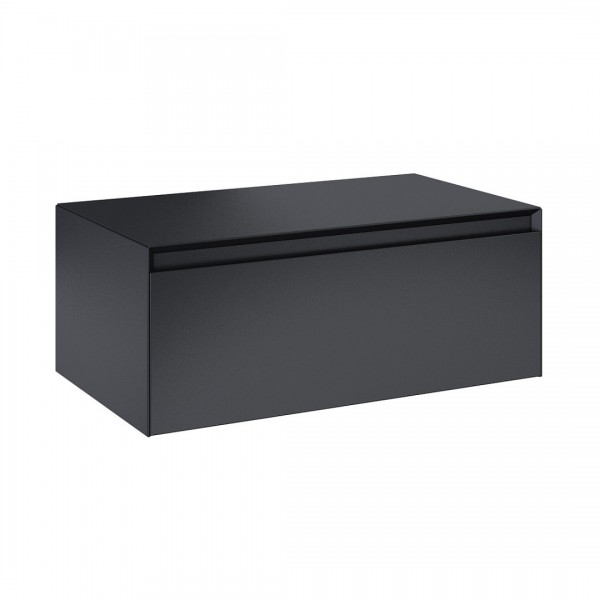 Elita Meble Split komoda 80 cm z blatem czarny mat 168934