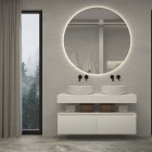 Elita Meble Split komoda 120 cm z blatem biały połysk 169108