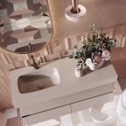 Elita Meble Split komoda 120 cm z blatem beżowy mat 168951