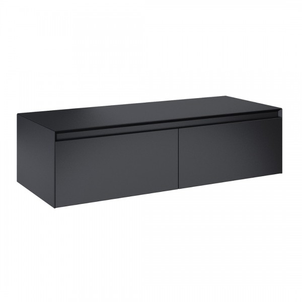 Elita Meble Split komoda 120 cm z blatem czarny mat 168948