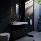 Elita Meble Split komoda 120 cm z blatem czarny mat 168948