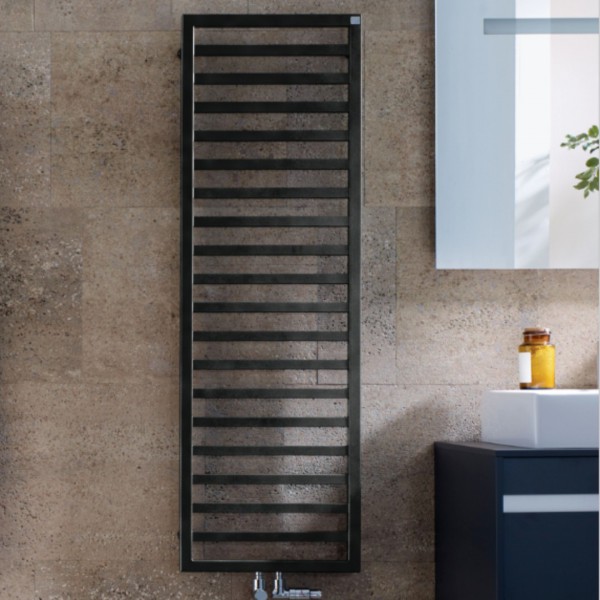 Zehnder Quaro grzejnik łazienkowy 140,3x45 cm czarny quartz QA1400450550