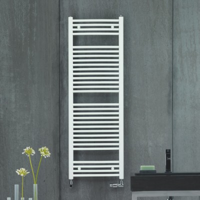 Zehnder Virando Basic Bow grzejnik łazienkowy 78,8x49,3 cm biały połysk BT080050RAL9016