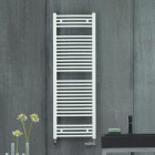 Zehnder Virando Basic Bow grzejnik łazienkowy 78,8x49,3 cm biały połysk BT080050RAL9016