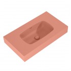 Elita Meble Dimple umywalka 80,6x46 cm ścienna prostokątna różowy mat 168859