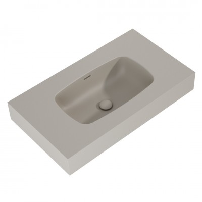 Elita Meble Dimple umywalka 80,6x46 cm ścienna prostokątna beżowy mat 168858