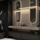 Elita Meble Dimple umywalka 80,6x46 cm ścienna prostokątna beżowy mat 168858