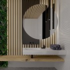 Elita Meble Dimple umywalka 121x46 cm ścienna prostokątna lewa biały mat 168868