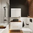 Elita Meble Technobox szafka wisząca z lustrem 60 cm LED 168924