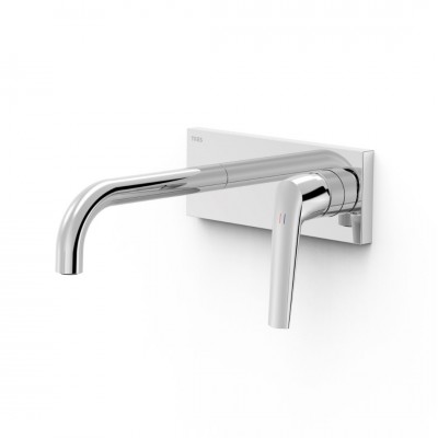 Tres Fuji bateria umywalkowa podtynkowa wylewka 18 cm chrom 28130003