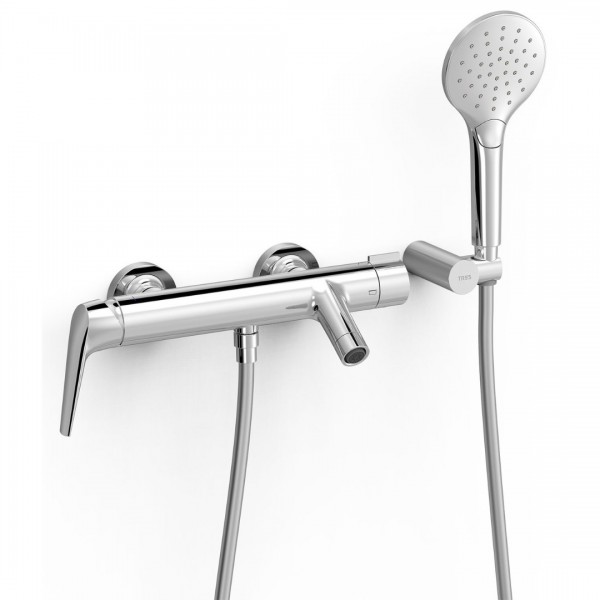 Oltens Gota bateria wannowa ścienna chrom 28117001