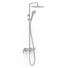 Tres Fuji zestaw prysznicowy ścienny z deszczownicą okrągłą stal 28119101AC