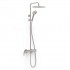 Tres Fuji zestaw prysznicowy ścienny z deszczownicą okrągłą stal 28119101AC