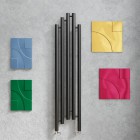 Imers Eten 1 grzejnik łazienkowy 136x37 cm czarny mat 2412/CZM