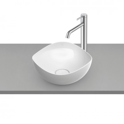 Roca Ohtake umywalka nablatowa okrągła 37,5 cm biały połysk A327A15000