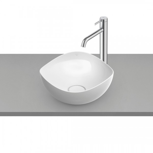Roca Ohtake umywalka nablatowa okrągła 37,5 cm biały połysk A327A15000