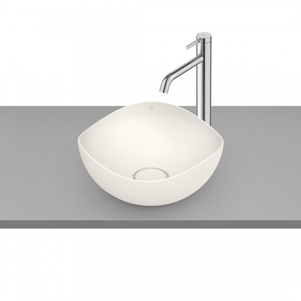Roca Ohtake umywalka nablatowa okrągła 37,5 cm biały mat A327A15620