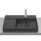 Roca Horizon umywalka 60x42 cm prostokątna nablatowa czarny mat A32727408B