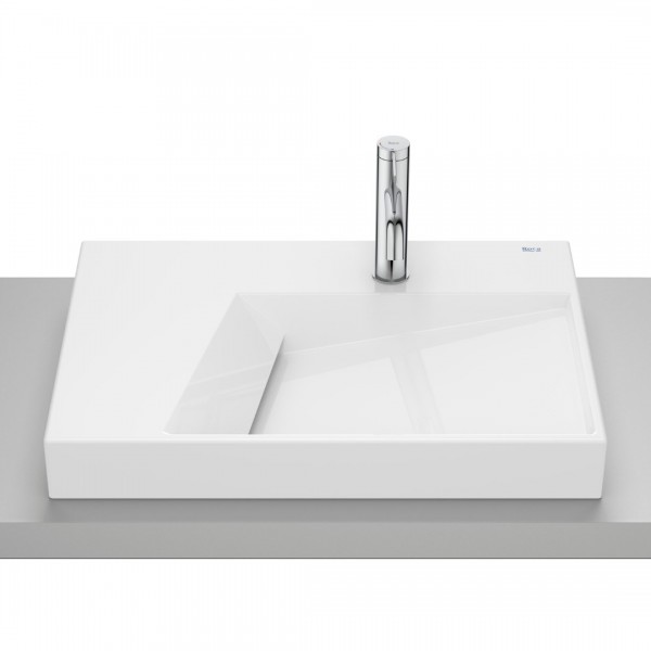 Roca Horizon umywalka 60x42 cm prostokątna nablatowa biała A32727600B